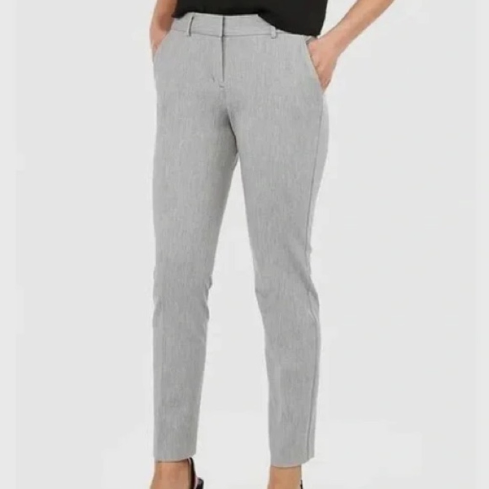 Express Publicist Gray Slim Ankle Pants